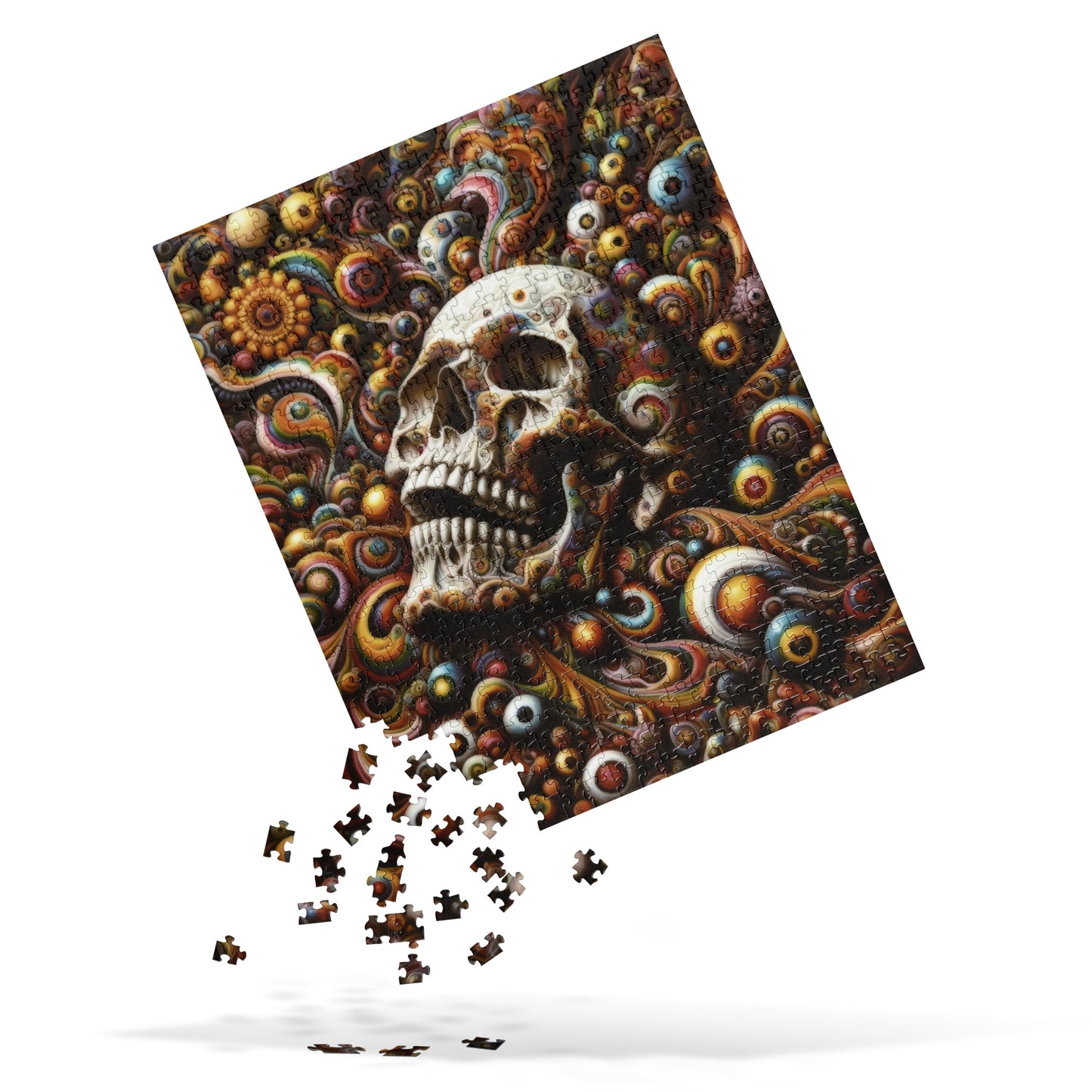 Psychedelic Skull Jigsaw puzzle